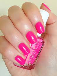 Neon Pink Nail Polish Lights By Essie Nails By Dazy Graves Neon Pink Nails Pink Nails Red Nails