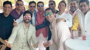 First Photo Varun Dhawan Poses With His Groom Squad Manish Malhotra Kunal Kohli Rohit Dhawan After graduating from college he worked as an assistant director on the film my name.