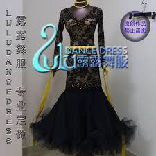 Handmade Dance Dress Standard Ballroom Competition Dress Black Lace Dance Dress Lulu B212 Ballroom Competition Dress Dance Dresses Lace Dress Black