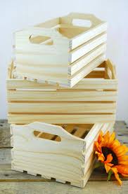 Crates Bins Trays Unfinished Wood Crates Wood Crates Wooden Crate Boxes