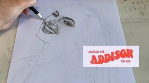 Addison rae drawing by sascha schürz. Drawing Addison Rae Youtube