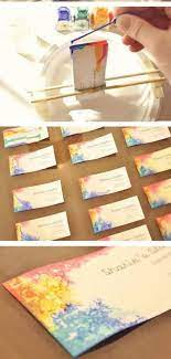 Japan and korea use slightly different sizes. D I Y Name Card Cool Handmade Business Cards Watercolor Business Cards Diy Business Cards