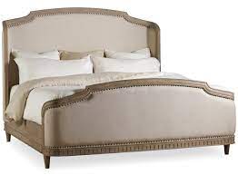 365 night risk free trial · mattress forever warranty Hooker Furniture Corsica King Upholstered Shelter Bed With Decorative Nailhead Trim Wayside Furniture Upholstered Beds