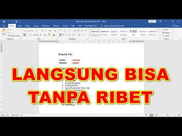 Kupas Tuntas 20 Menit Mahir Ms Word 2019 Langsung Praktek Youtube