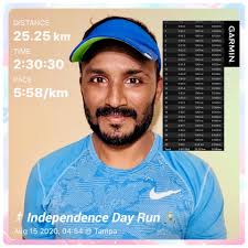 Hubby conquers 10 miles in the rain