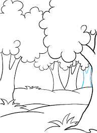 How to draw a forest easy. How To Draw Cartoon Forest Forest Easy Drawing Full Size Png Download Seekpng