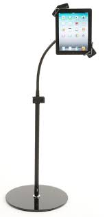 Adjustable Ipad Floor Stand W Usb Charging Port Black Ipad Floor Stand Tablet Stand Dojo Design