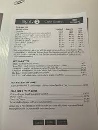 The Eighty Five Bistro Menu Loads Of Eighty Five Cafe Bistro Facebook