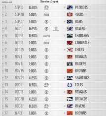 Steelers 2015 Schedule Released Steelers Depot Pittsburgh hopes to have a big season ahead of them, but the steelers schedule won't provide an easy path.