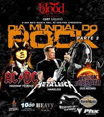 Relembre artistas que marcaram a música nacional 13 de julho de 2021 bianca alves música 0 capital inicial, pitty, titãs, rita lee, detonautas e os os paralamas do sucesso são alguns representantes do ritmo no brasil. Dia Mundial Do Rock Com Metallica Sabbath E Ac Dc Blood Rock Bar Curitiba July 13 To July 14 Allevents In