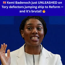 This is a tantrum dressed up as politics" Conservative leader Kemi Badenoch  attacks former colleagues who've defected to Reform and says Nigel Farage's  party "doesn't care whether your son or daughter can