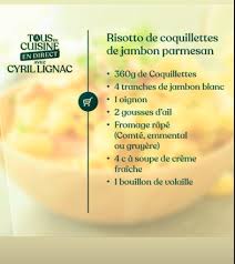 Risotto De Coquillettes De Jambon Parmesan Cyril Lignac Recettes De Cuisine Cuisine Coquillettes