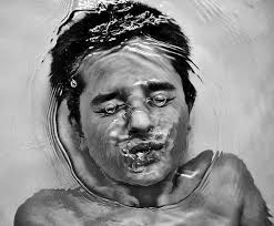 To Breathe Deep To Breathe Hard Underwater Portrait Black And White Portraits Portrait