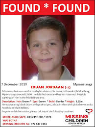 Missing Children South Africa