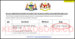 Kerja kosong area melaka has 29,589 members. Jawatan Kosong Pejabat Setiausaha Kerajaan Negeri Melaka