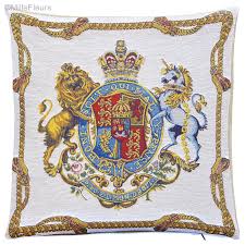 Lion tapestry bedspread,lion tapestry fabric,lion tapestry hangings,lion tapestry throw,lion tapestry wall hangings, resolution: Royal Coat Of Arms Of The United Kingdom Fleur De Lis And Heraldic Tapestry Cushions Mille Fleurs Tapestries