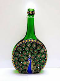 Pin By Kashmira Dey On Bottle Art Glass Bottles Art Glass Bottle Diy Glass Bottle Crafts