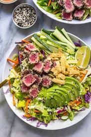 Maybe you would like to learn more about one of these? Sashimi Tuna Salad With Carrot Ginger Dressing The Girl On Bloor