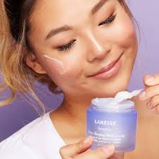 LANEIGE Water Sleeping Mask Lavender Overnight Gel Mask, Visibly Brighten,  Purify, Hydration, Mineral, 2.4 fl. oz. : Beauty & Personal Care