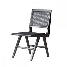 ruben eetkamerstoel zwart hout zwarte rotan webbing stoelen rotan stoelen zithoek