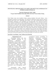 Memahami gaya belajar siswa merupakan cara dan teknik terbaik untuk memaksimalkan potensi diri peserta didik pembelajar visual akan cenderung memulai dengan melihat gambar rumah secara utuh. Pdf Pentingnya Mengetahui Gaya Belajar Siswa Dalam Kegiatan Pembelajaran Di Kelas
