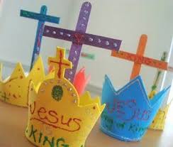 Catholic Icing Christ The King Craft Bible Crafts For Kids Easter Crafts Preschool Jesus Crafts
