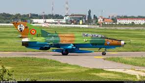 Mig 21 lancer roaf romanian air force performance at riat 2019 on july 20, 2019 seen from cockpit. 071 Mikoyan Gurevich Mig 21um Lancer B Romania Air Force Loredana Cioclei Jetphotos