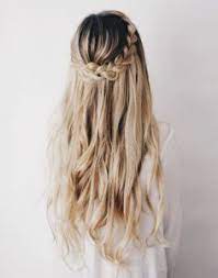 Cute Braid Tutorials For A Waterfall Crown Braid Down Hairstyles Boho Hairstyles Long Hair Styles