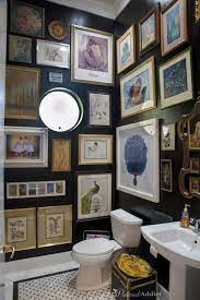 Art Gallery Bathroom From Boring To Beautiful Pinterest Addict Rental Bathroom Bathroom Art Black Bathroom