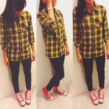Black And Yellow Converse Shirt Pin On Fashion Clothing