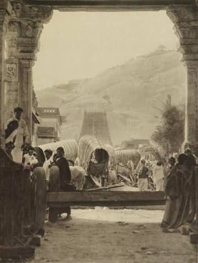 Before the Rock Temple of Tirupparankunram, near Madurai— 1928. Latest photo in the comments section.