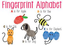 Do not forget to join our group on social networks. Fingerprint Alphabet Art Easy Peasy And Fun