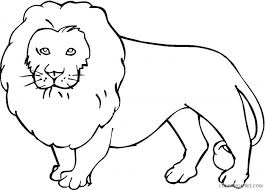 Take inspiration from the colored version. Lion Outline Coloring Pages Lions Super Coloring Printable Coloring4free Coloring4free Com