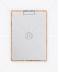 This free stationery mockup consist of smart object layer, therefore its very easy to customize and update. Wooden Clipboard W A4 Paper Mockup In Stationery Mockups On Yellow Images Object Mockups