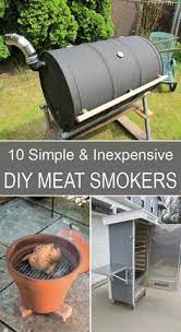 10 Simple And Inexpensive Diy Meat Smokers Diy Smoker Meat Smoker Homemade Smoker Plans