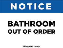 Learn how it works and order one today. Bathroom Out Of Order Colletion Free Printable Designs