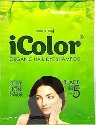 Amazon Com Icolor Organic Hair Dye Shampoo Black 25ml 0 85 Ounces X 10 Sachets In A Box Shampoo In Permanent Hair Color Dye Black Hair In 5 15 Minutes Diy Convenient Easy To Use