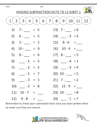 Math Subtraction Worksheets 1st Grade Math Fact Worksheets Math Subtraction Subtraction Worksheets