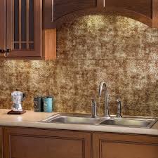 Wowtutorial.org with the proper tile, your backsplash is an area that can effectively mix into any decoration. Fasade Hammered In Bermuda Bronze Backsplash 15 Square Foot 15 Sq Ft Kit Overstock 10333328