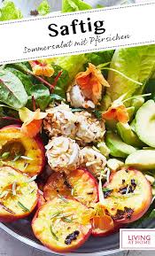 Sommersalat Mit Pfirsichen Rezept Rezept Rezept Salat Sommersalat Pfirsich