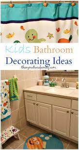 The toilet area can be combined in larger batrooms. Kids Bathroom Decorating Ideas