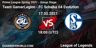 Pages modified between june 2016 and september 2017 are adapted from information taken from esportswikis.com. Team Gamerlegion Vs Fc Schalke 04 Evolution 17 02 21 League Of Legends Prime League Spring 2021 Group Stage Betting Tips Stream Livescore Results Twitch Youtube Ydmanrb9j6 Egw