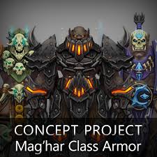 The mag'har orc allied race is a playable race unlocked in battle for azeroth. Artstation Fan Art World Of Warcraft Racial Class Armor Design Mag Har Orc Arthur Lorenz