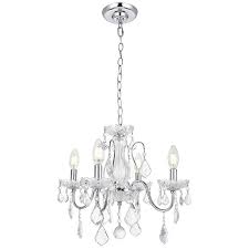 St Francis 17 Wide Chrome And Crystal 4 Light Chandelier 66d03 Lamps Plus
