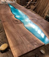 Mm thick hardwood skirting with one rounded top edge plugged to the wall. This Beautiful Resin River Dinner Table Is Sold But It S A Good Example Of The Table I Can Build For You Wood Resin Table Recycled Wood Table Resin Furniture