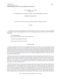 Pdf Feminist Theory And Environmental Justice