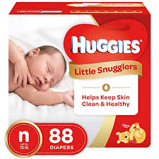 Huggies Little Snugglers Baby Diapers Size Newborn 88