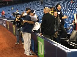Indians outfielder josh naylor is taken off on a stretcher after suffering an injury on june 27, 2021. Bob Scanlan On Twitter Josh Naylor Getting Congratulatory Hugs From Family And Friends Here To Celebrate His First Day In The Big Leagues Welcometomlb Padres Https T Co Xlxnegttdo