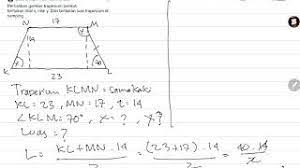 By jendela ilmu — 1 dec 2015 — 3 comments — bank soal , smp , soal matematika smp. Tentukan Luas Trapesium Di Samping Youtube