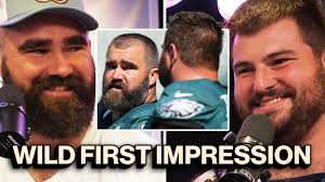 Landon Dickerson recalls his first time starting alongside Jason Kelce